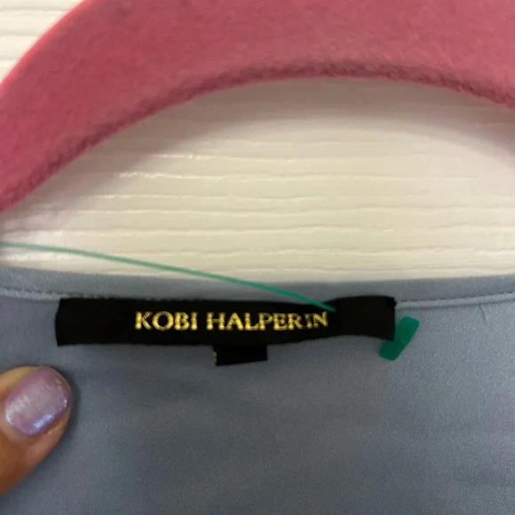 . kobi halperin blue beaded tunic size M - Picture 5 of 8